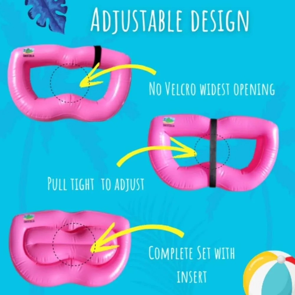 Adjustable Beach Pillow for Sunbathing - Inflatable Pillow for Camping, Swimming Pool & Beach – Waterproof & Lightweight Camping Pillows Easy to Inflate, Transport & Store