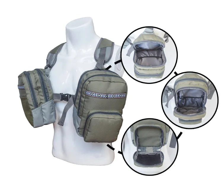 Adjustable Fishing Backpack/Chest Bags