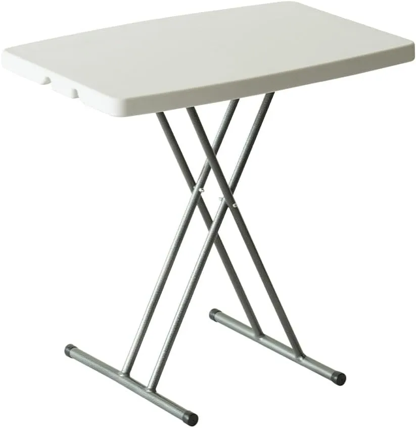 Adjustable Folding Table - Portable and Durable Plastic Foldable Table for Outdoor Activities
