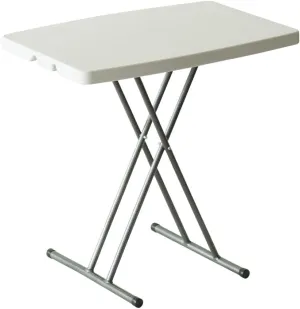 Adjustable Folding Table - Portable and Durable Plastic Foldable Table for Outdoor Activities