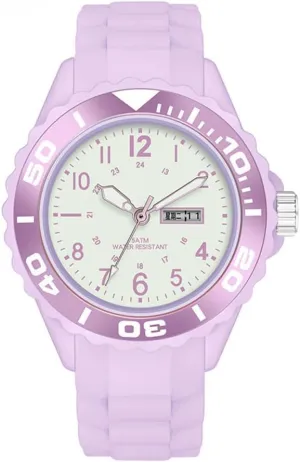 ADSBIAOYE Watches for Women 50M Waterproof Night Light Easy Read Watch Silicone Band Ladies Quartz with Date Nurse Watch for Medical Professionals