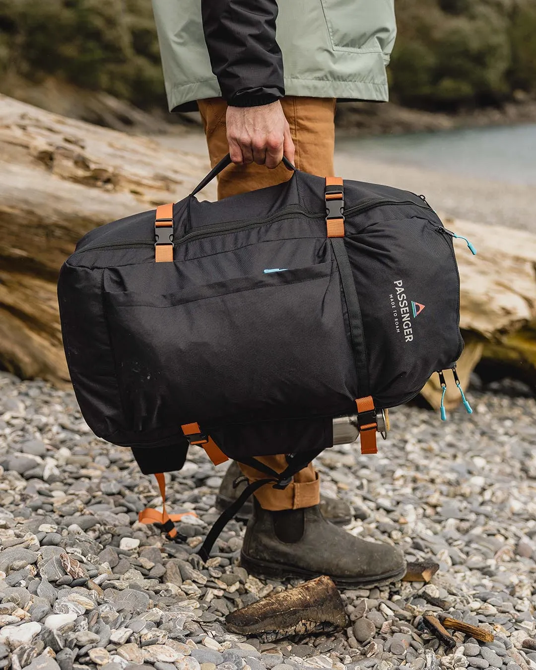 Adventurer 55 Liter Recycled Backpack - Black