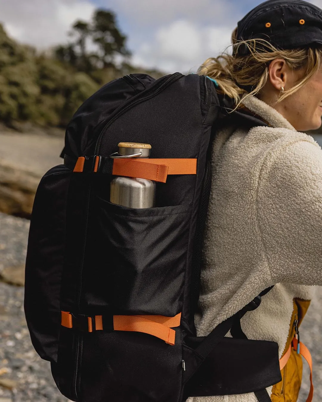 Adventurer 55 Liter Recycled Backpack - Black