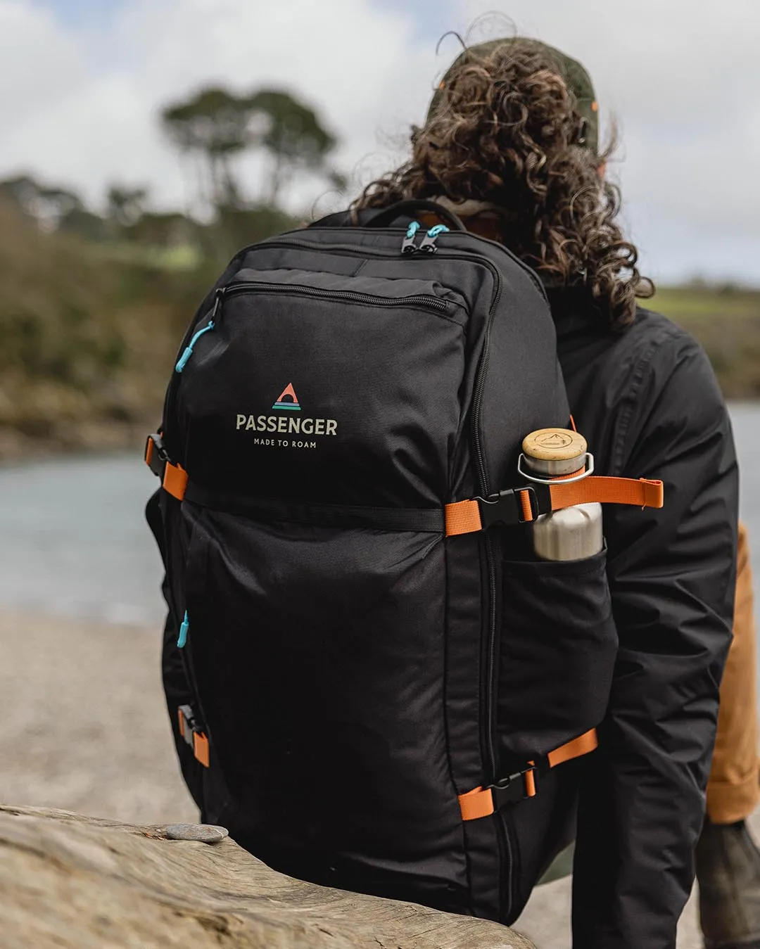 Adventurer 55 Liter Recycled Backpack - Black