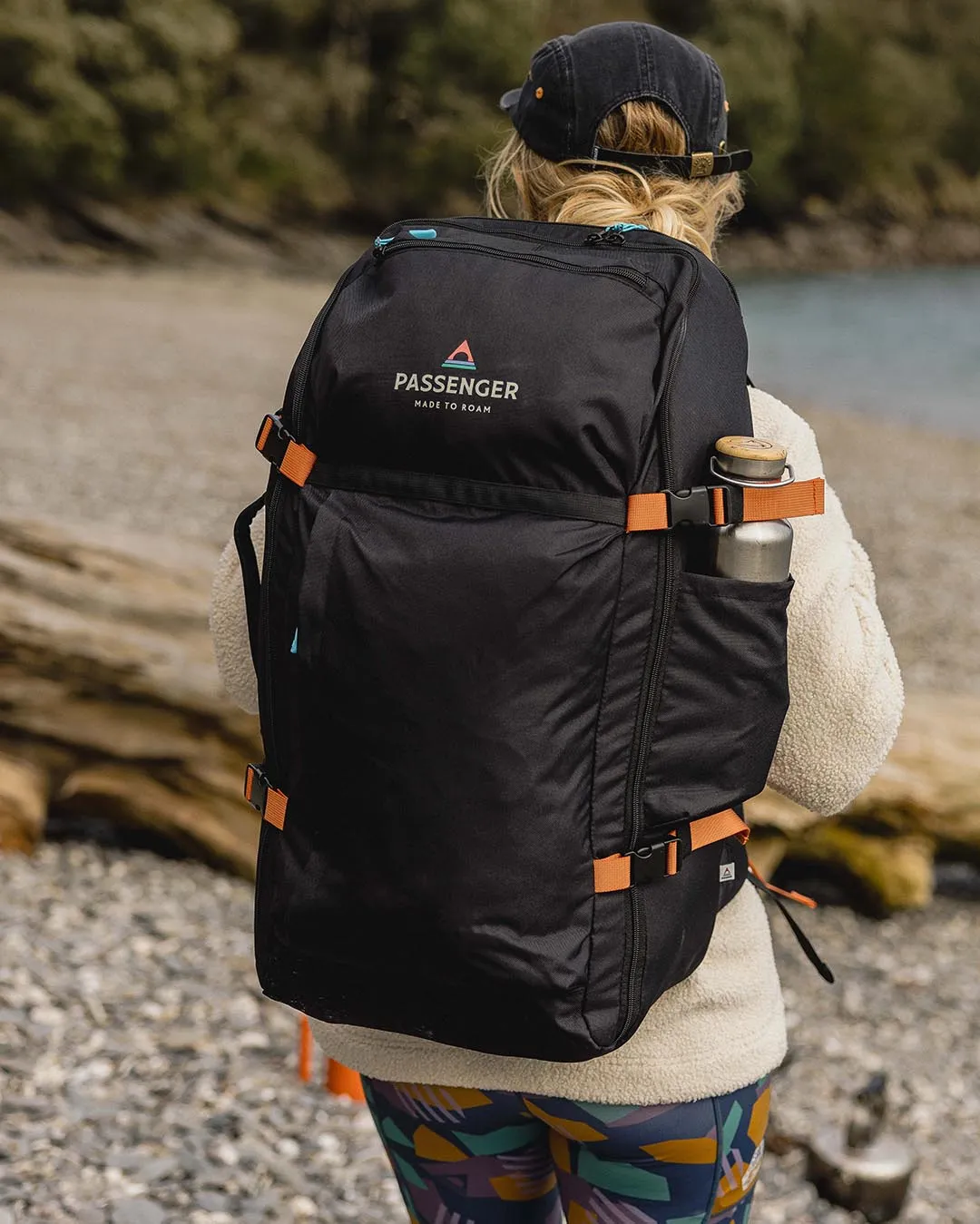 Adventurer 55 Liter Recycled Backpack - Black