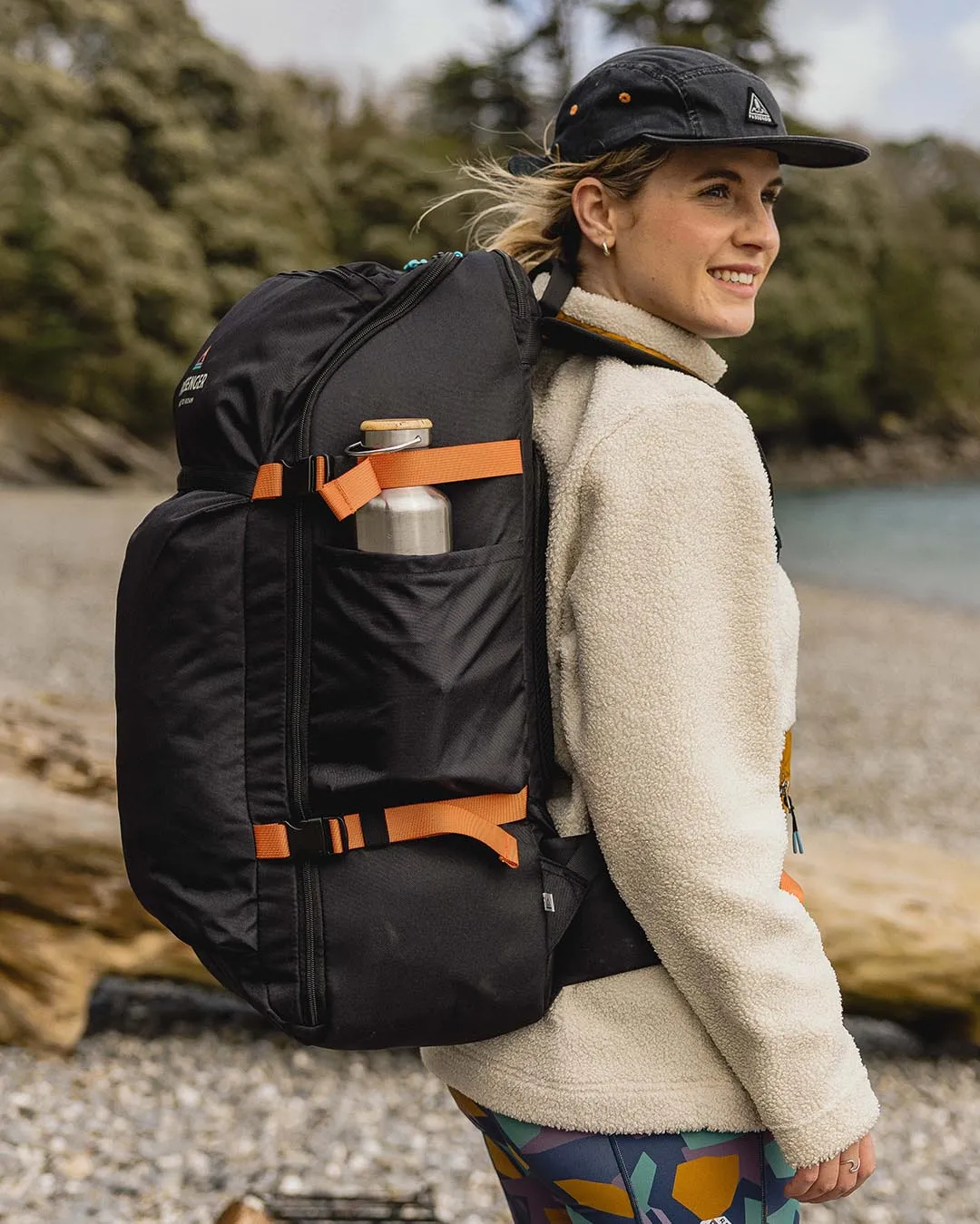Adventurer 55 Liter Recycled Backpack - Black