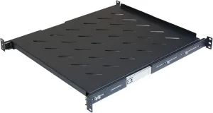 Aeons 1U 19-inch Sliding Rack Server Shelf Vented 4 Post Rack Mount 20" Shelf Adjustable Mounting Depth 19.0 – 23.4 inches, for IT Data Network Cabinet Enclosure Equipment