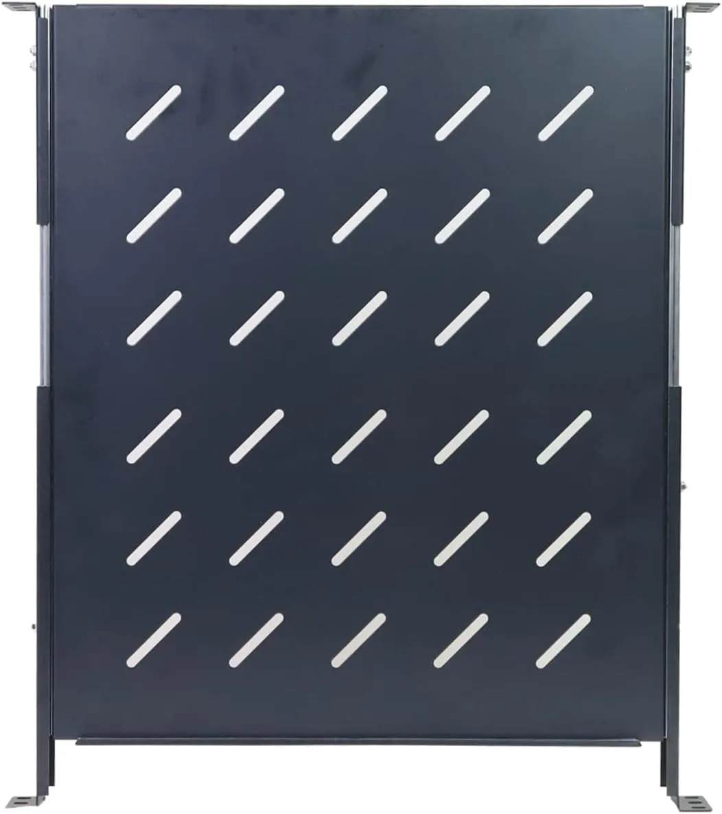 Aeons 1U 19-inch Sliding Rack Server Shelf Vented 4 Post Rack Mount 20" Shelf Adjustable Mounting Depth 19.0 – 23.4 inches, for IT Data Network Cabinet Enclosure Equipment