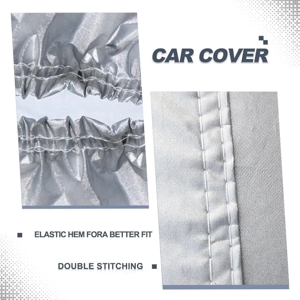 All-Weather Car Cover for DeTomaso Mangusta| Outdoor，Tailor-Made， Dustproof, UV Resistant, Windproof ， Durable, Waterproof, Scratch Resistant(Silver)