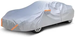 All-Weather Car Cover for DeTomaso Mangusta| Outdoor，Tailor-Made， Dustproof, UV Resistant, Windproof ， Durable, Waterproof, Scratch Resistant(Silver)