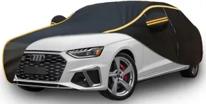 All Weather Waterproof car Cover for Audi A4 2019 - Present,Zipper Cotton Universal, All-Weather UV Protection, Snow Proof, Wind Proof, dust Proof