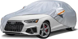 All Weather Waterproof car Cover for AudiA6 2018 - Present,Zipper Cotton Universal, All-Weather UV Protection, Snow Proof, Wind Proof, dust Proof