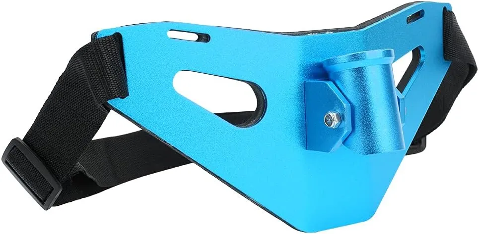 Aluminium Alloy Adjustable Fishing Fighting Belt Stand Up Gimbal Padded Rod Holder, EVA Coating, Golden, Blue, Arrangement: Slightly Curved Backwards with Sponge, Frosting