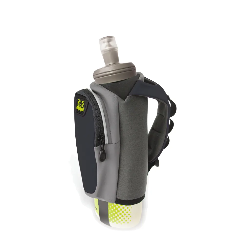 Amphipod Hydraform Soft-Tech Handheld 20 oz. Bottle in Charcoal/Gray
