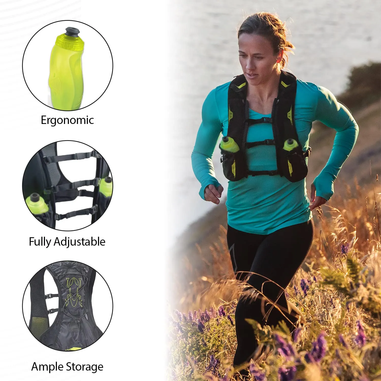 Amphipod Purerun Minimalist Vest, Black, 1