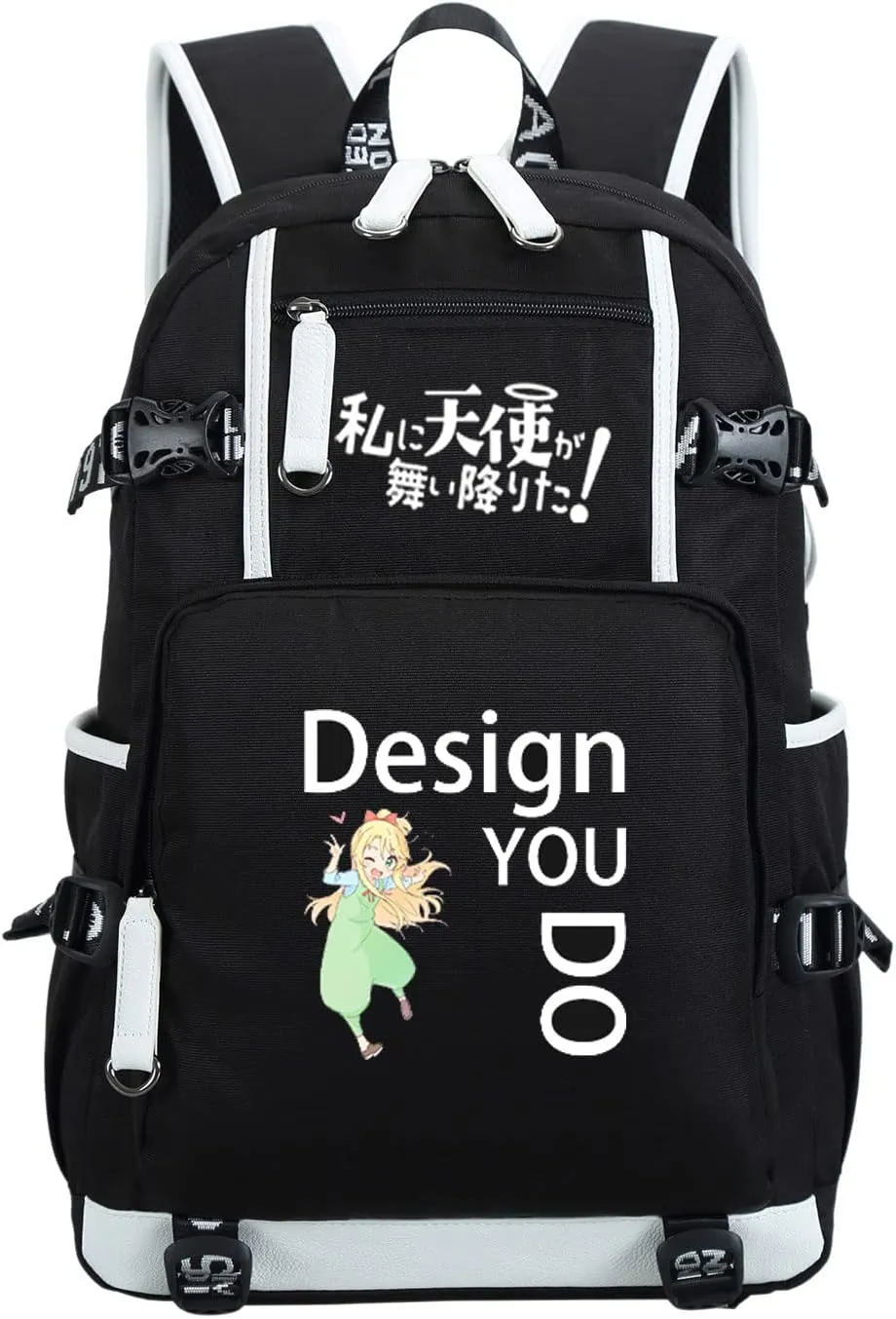 Anime Watashi ni Tenshi ga Maiorita! Backpack Cosplay Mochila Rucksack Kawaii Ribbon Backpack (4)