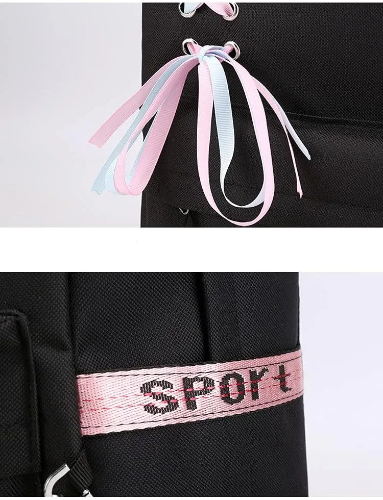 Anime Watashi ni Tenshi ga Maiorita! Backpack Cosplay Mochila Rucksack Ribbon Backpack (5)