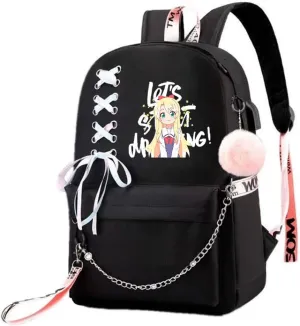 Anime Watashi ni Tenshi ga Maiorita! Backpack Cosplay Mochila Rucksack Ribbon Backpack (5)