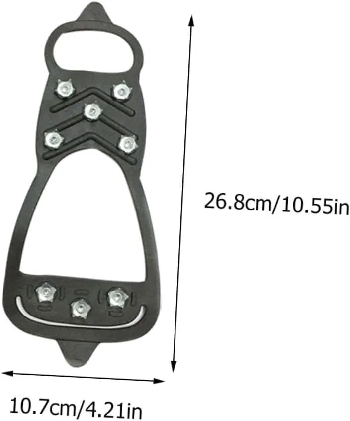 Anti-Slip Eight-Tooth Crampons Climbing Traction Shoe Grips Mountain Winter Anti-Slip Crampons Ice