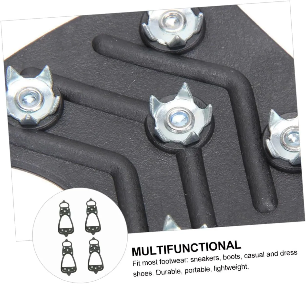 Anti-Slip Eight-Tooth Crampons Shoes Crampons Anti-Slip Traction Cleats Shoe Ice Shoe Boot Traction