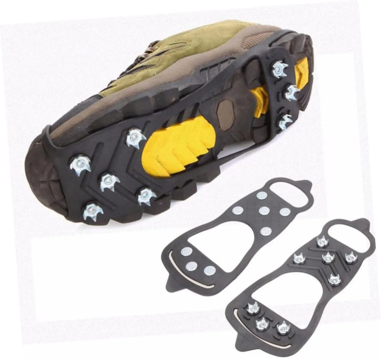 Anti-Slip Eight-Tooth Crampons Shoes Crampons Anti-Slip Traction Cleats Shoe Ice Shoe Boot Traction