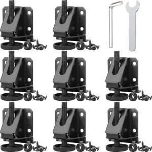 Anwenk Leveling Feet Heavy Duty Furniture Levelers Adjustable Table Leg Leveler w/Lock Nuts for Furniture,Table, Cabinets, Workbench,Shelving Units and More (8)