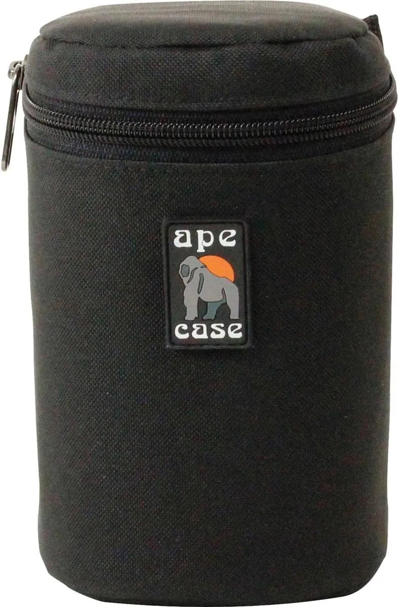 Ape Case ACLC10 Zippered Adjustable or Attachable Medium Case for Lenses (Black/Yellow)