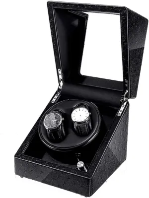 Automatic 2  0 Watch Winder Fashion Home Shake Table Automatic Watch Winder Turn Table Device Mechanical Watch Storage Watch Box,D