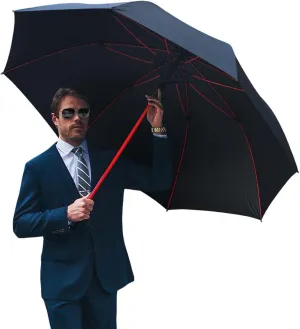 Automatic Open Golf Umbrella，Extra-Large Oversized 62 Inch Windproof Rain Stick Umbrella UV Protection Sports Umbrella