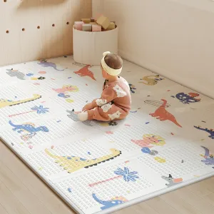 Baby Play Mat Foldable Baby Floor Play Mat Large Soft Foam Playmat for Babies Reversible Waterproof Padded Baby Girl Play Mat Portable Thick Crawling Mat for Indoor Outdoor(50"*78"*0.4")