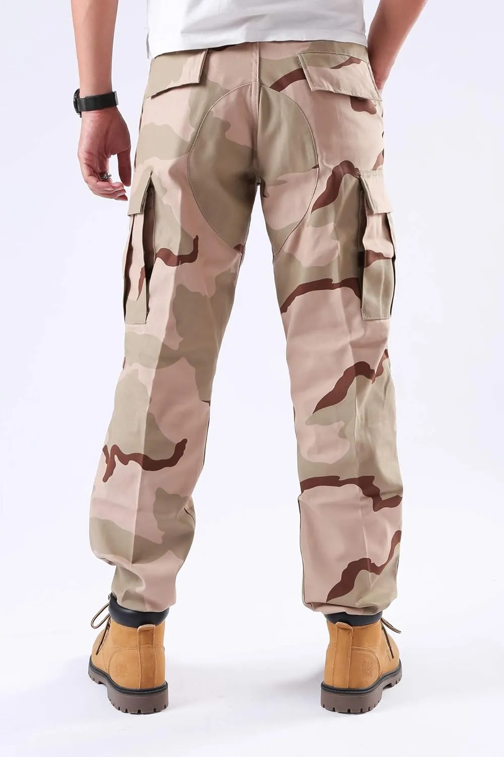 BACKBONE Mens Casual Street Fashion Camo Cargo Pants Army Combat Military BDU Pants Work Hunt Pants
