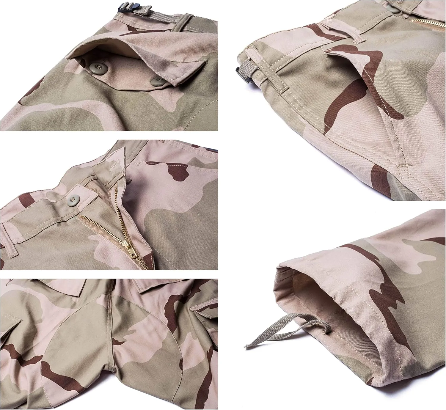 BACKBONE Mens Casual Street Fashion Camo Cargo Pants Army Combat Military BDU Pants Work Hunt Pants