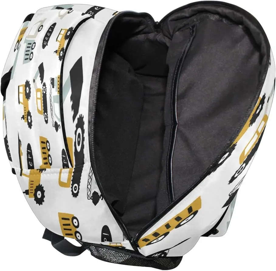 Backpack School Bookbag Travel Bag Truck Childish Cartoon for Girls Boys Teen