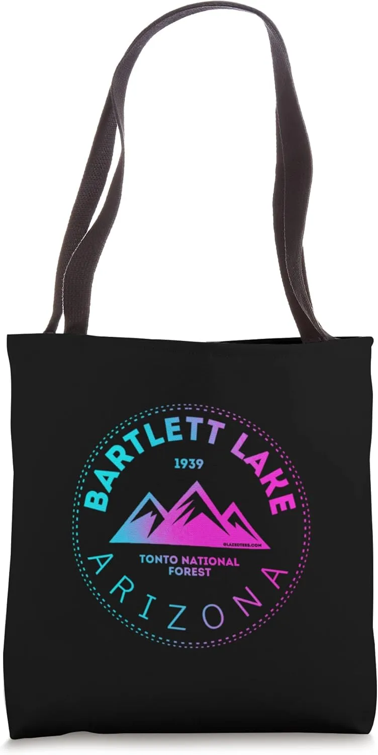 Bartlett Lake Reservoir - Phoenix Arizona Mountain Retro Tote Bag