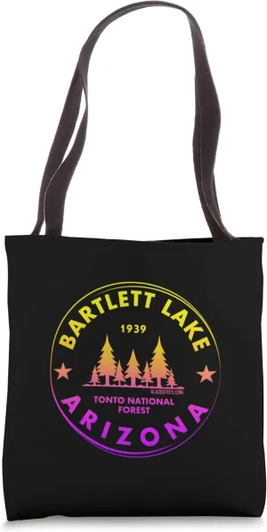 Bartlett Lake Reservoir - Phoenix Arizona Retro Forest Tote Bag