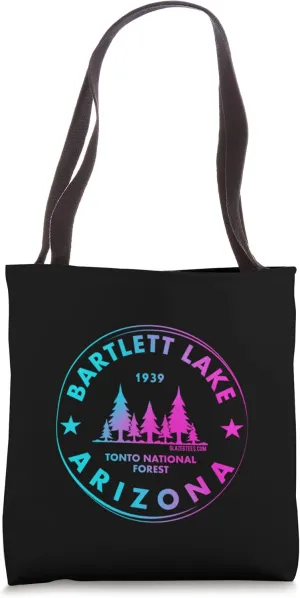 Bartlett Lake Reservoir - Phoenix Arizona Retro Forest Tote Bag