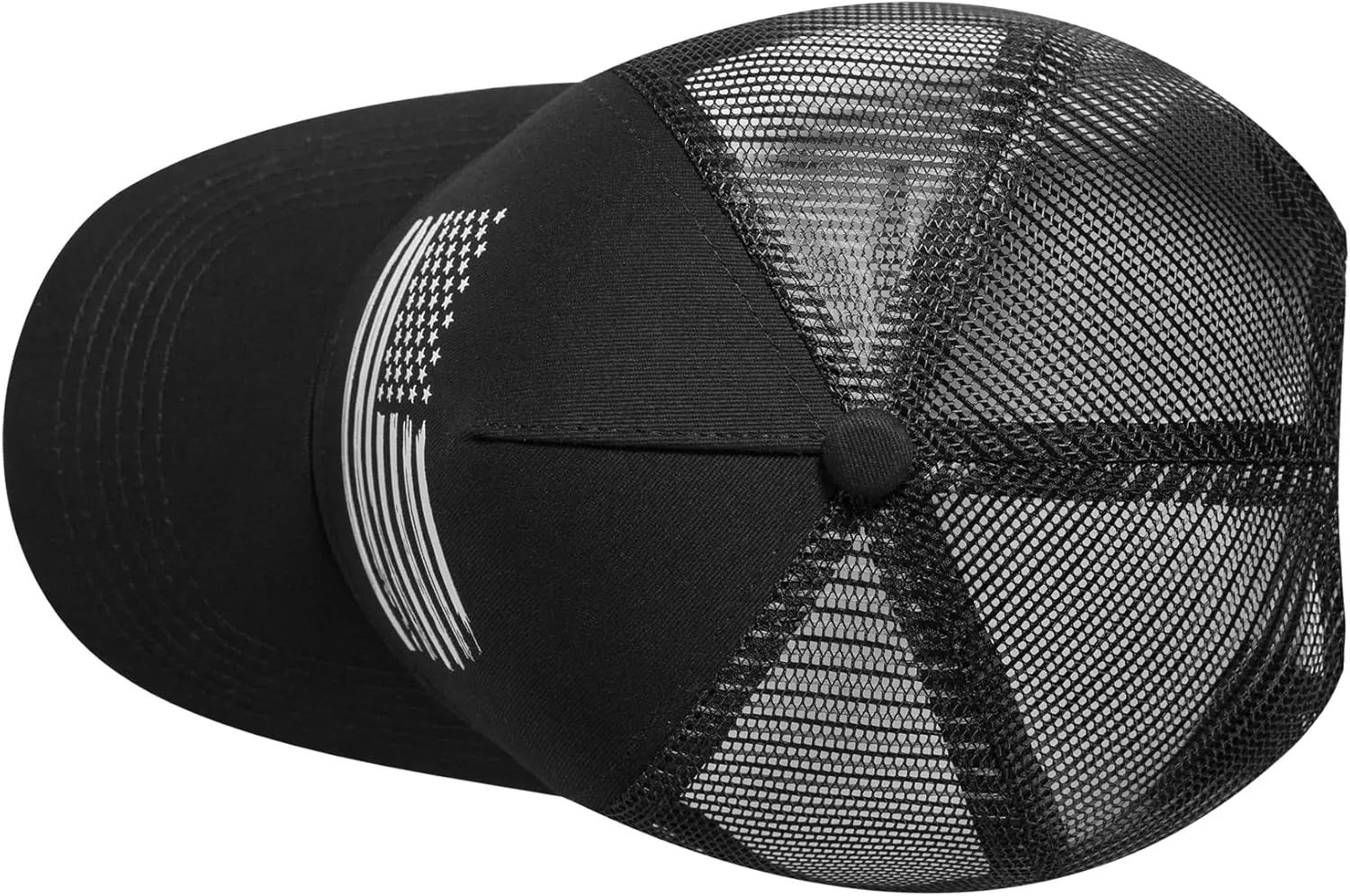 Baseball Cap, American Flag Trucker Hat for Men Women, Breathable Adjustable Fit Outdoor Mesh Snapback Hats