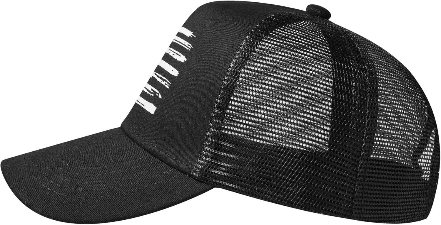 Baseball Cap, American Flag Trucker Hat for Men Women, Breathable Adjustable Fit Outdoor Mesh Snapback Hats