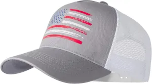 Baseball Cap, American Flag Trucker Hat for Men Women, Breathable Adjustable Fit Outdoor Mesh Snapback Hats