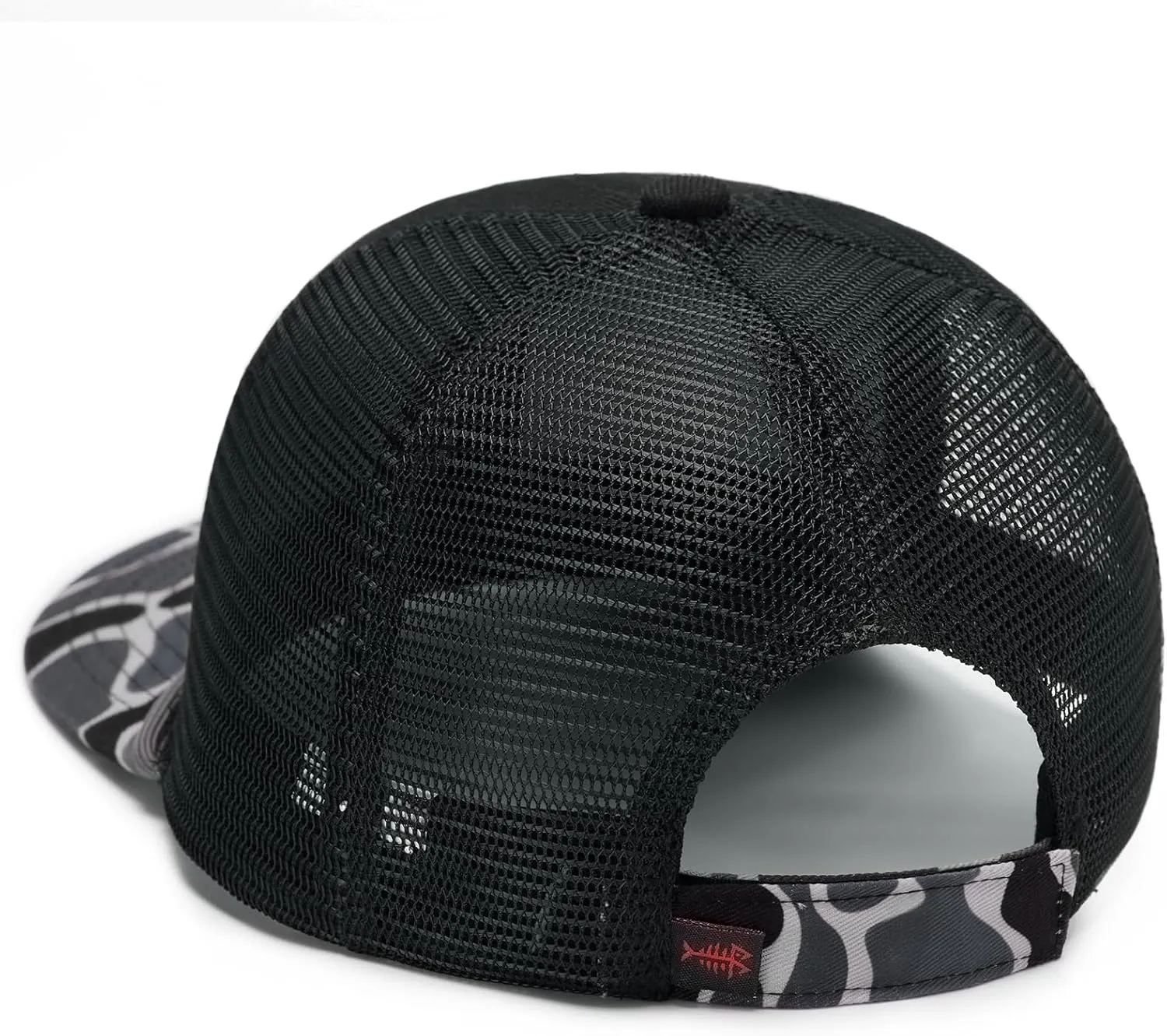 BASSDASH Camo Rope Trucker Hat Adjustable Embroidered Baseball Cap Mesh Back for Duck Deer Hunting Fly Fishing Camping