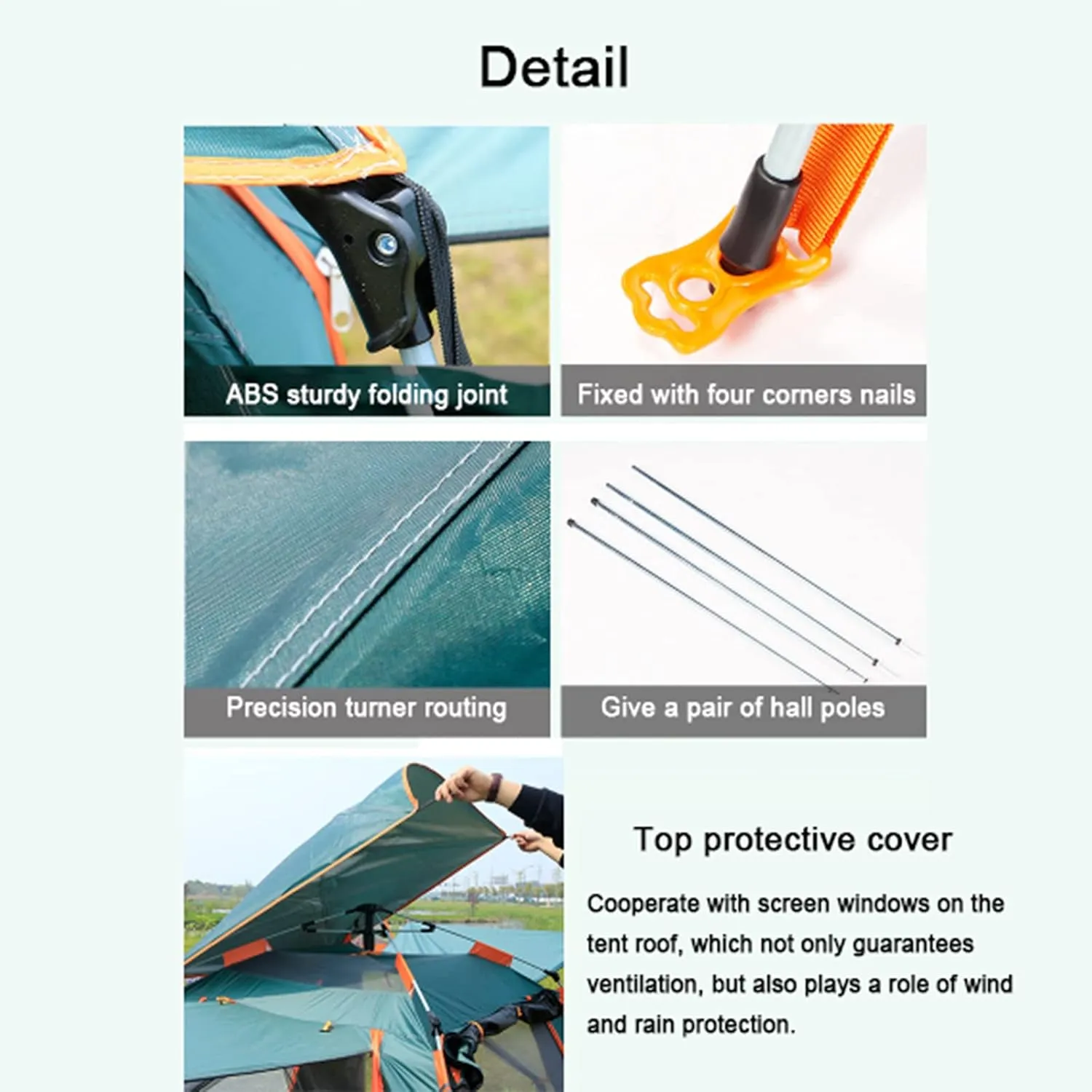 Beach Tent Sun Shade Shelter 3-4 Person Full-Automatic Quick-Opening Beach Camping Tent Rainproof Multi-Person Camping Four-Sided Tent,