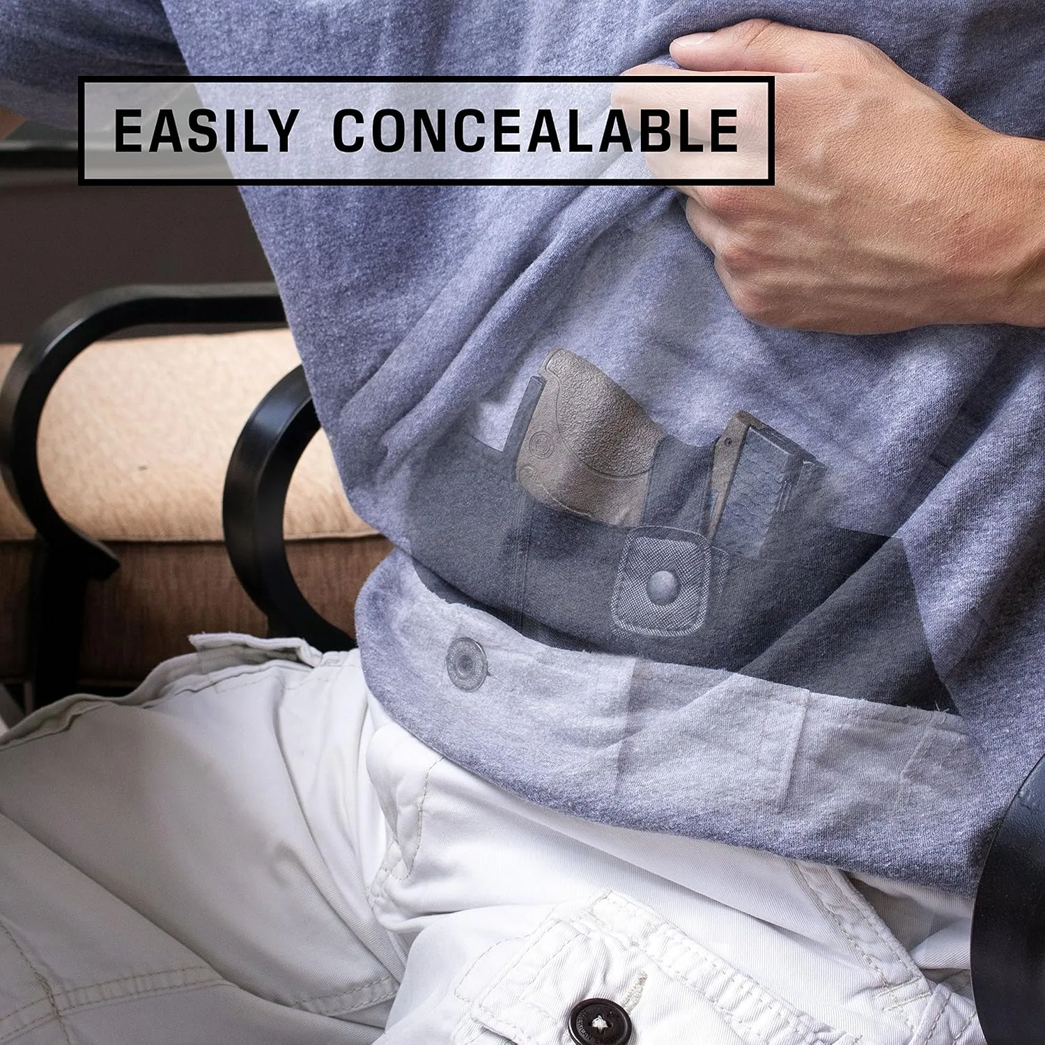 Belly Band Holster for Concealed Carry, Belly Gun Holster for Men Women, Waistband Holster, Airsoft Holster Fits Glock 19 17 42 43, Smith Wesson, Taurus, Ruger