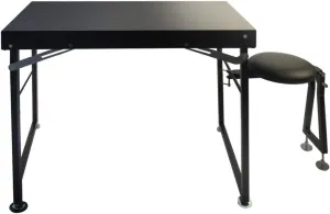 BenchMaster Long Range Shooting & Hunting Table, Adjustable Legs and Seat, Portable, Perfect for Camping, Tailgating, & Outdoor Activities, Large Surface Area, 36″ x 23.5”, 30 lbs, Made in USA