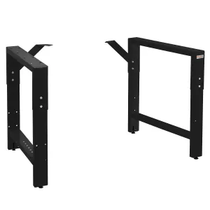 BENCHPRO 29 in. to 35 in. H Adjustable x 26 in. D Black Workbench Table Frame RAF-2-Black
