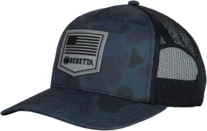 Beretta Men's PM Trucker Breathable Lightweight Outdoor Casual Baseball Cap with Adjustable Snapback - One Size Fits Most