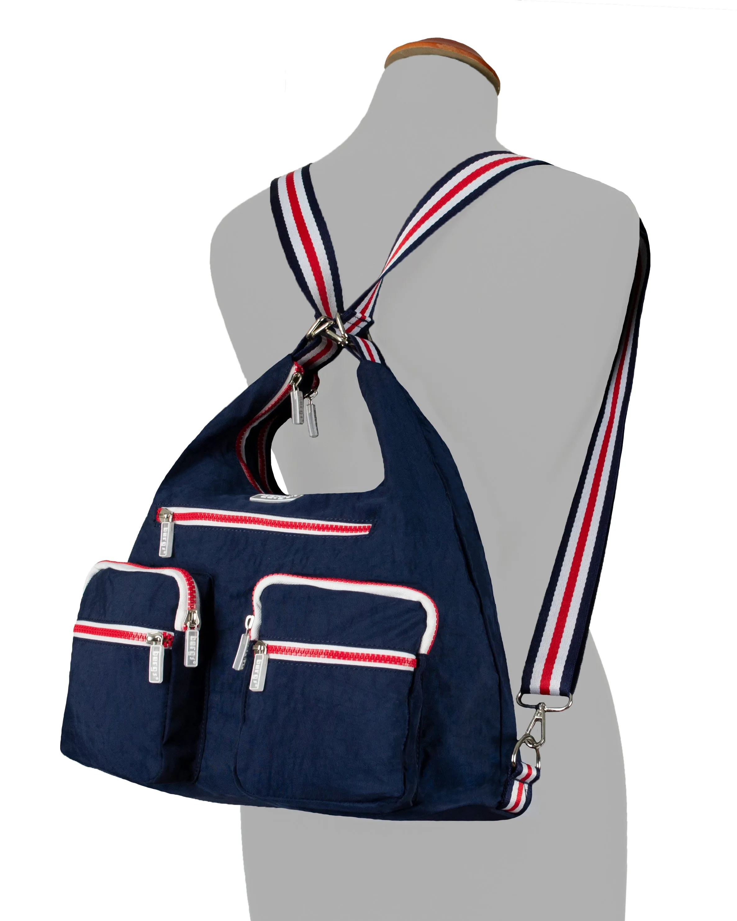 BergsFlexy Funky Convertible Handbags to Backpack to Shoulder Bag Nylon 15L