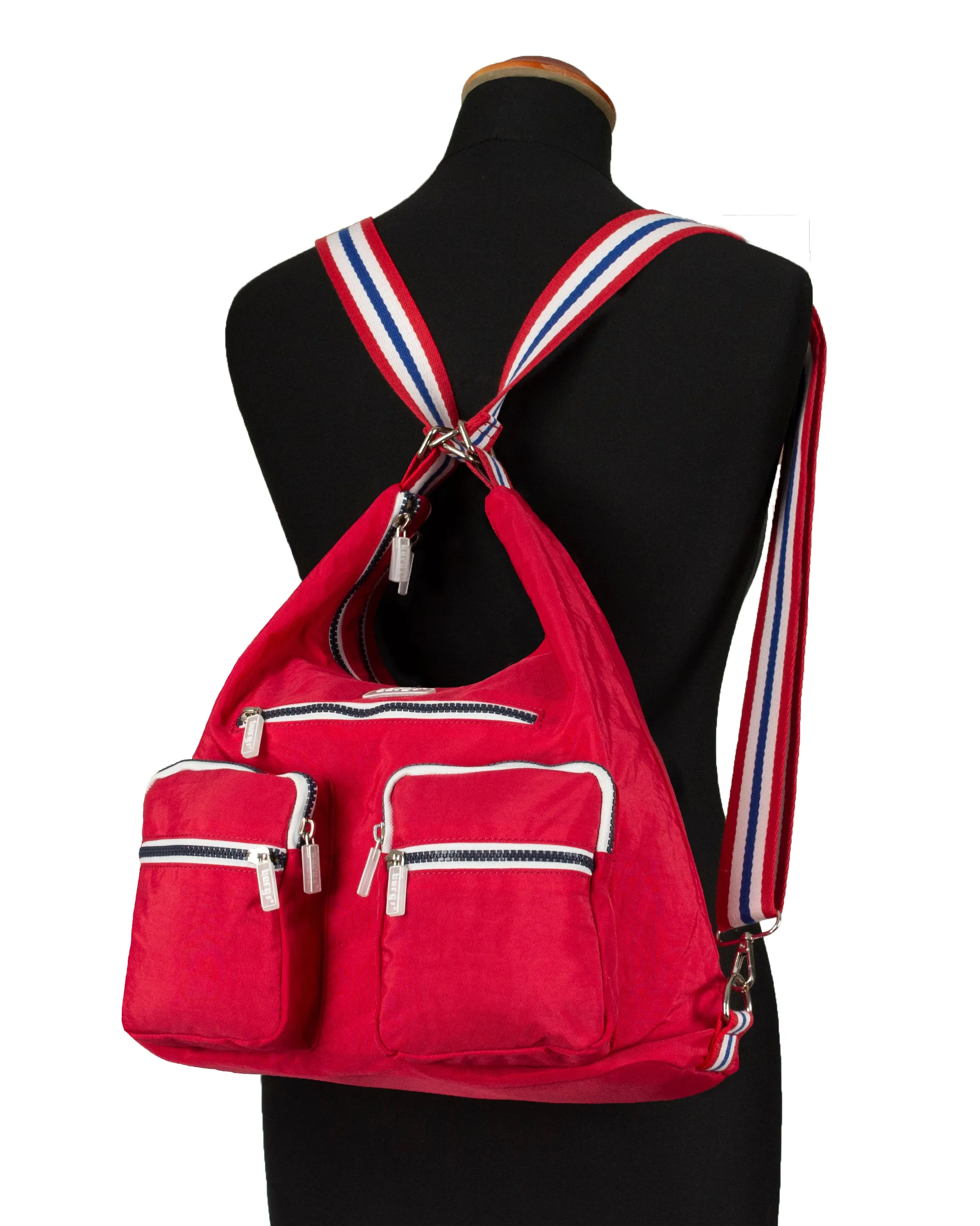 BergsFlexy Funky Convertible Handbags to Backpack to Shoulder Bag Nylon 15L