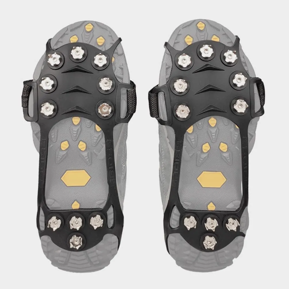 BESPORTBLE 1 Pair Ice Cleats Ice Grippers Traction Cleats Shoes Snow Shoe Spikes Non-Skid Climbing Crampon for Walking on Snow Ice 28x12.5cm