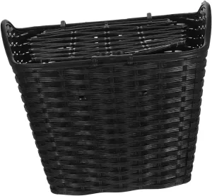 BESPORTBLE Plastic Bicycle Basket Lid Waterproof Rainproof Adult Bike Accessory Plastic Basket Cover Front Handlebar Black