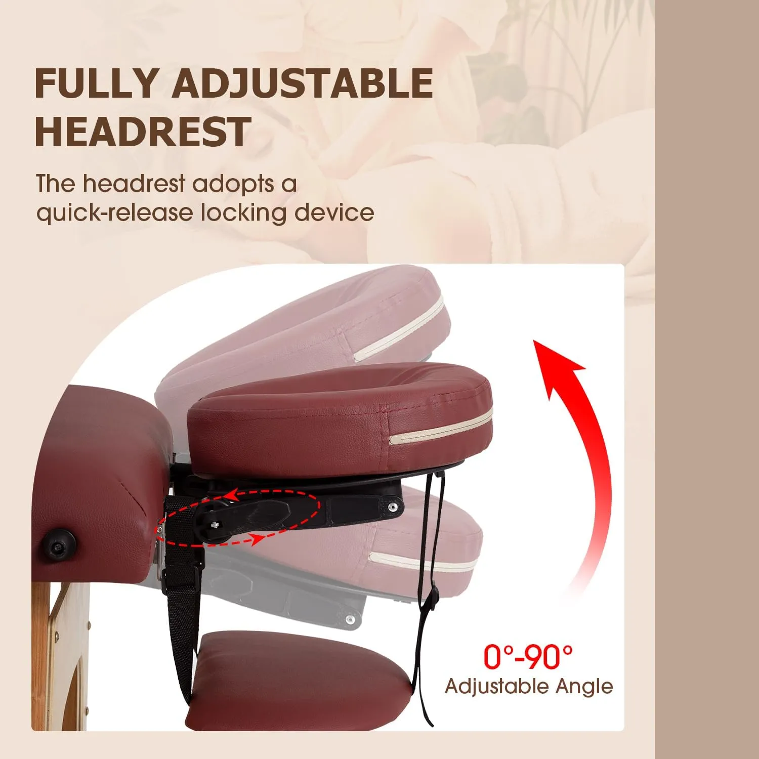BestMassage Massage Bed Portable Massage Table 28 inche Wide Lash Bed Heigh Adjustable 3 Folding Spa Table with Non-Woven Bag for Spa Footmassage Facial CareSpa Tattoo